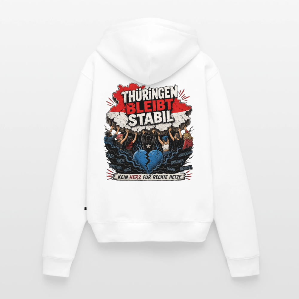 Thüringen bleibt stabil - Frauen Premium Hoodie - Weiß