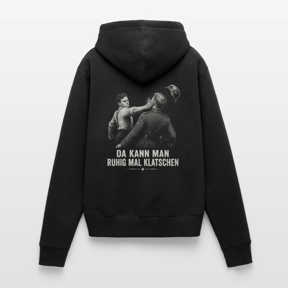 Da kann man ruhig mal klatschen- schwarzer Frauen Premium Hoodie - Schwarz