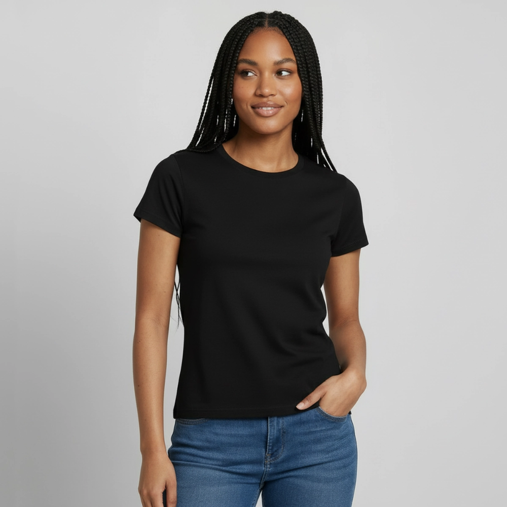 Thüringen bleibt stabil - Schwarzes / Weißes Frauen T-Shirt - Schwarz