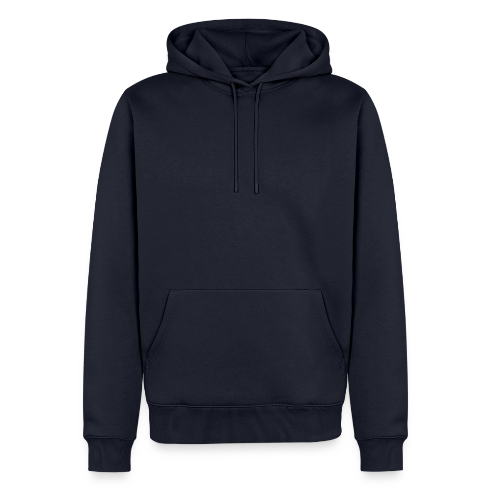 Männer Premium Regenbogen Einhorn Comic Hoodie – Statement Streetwear Unicorn zerstampft Helm – Bunter Oversize Hoodie - Navy