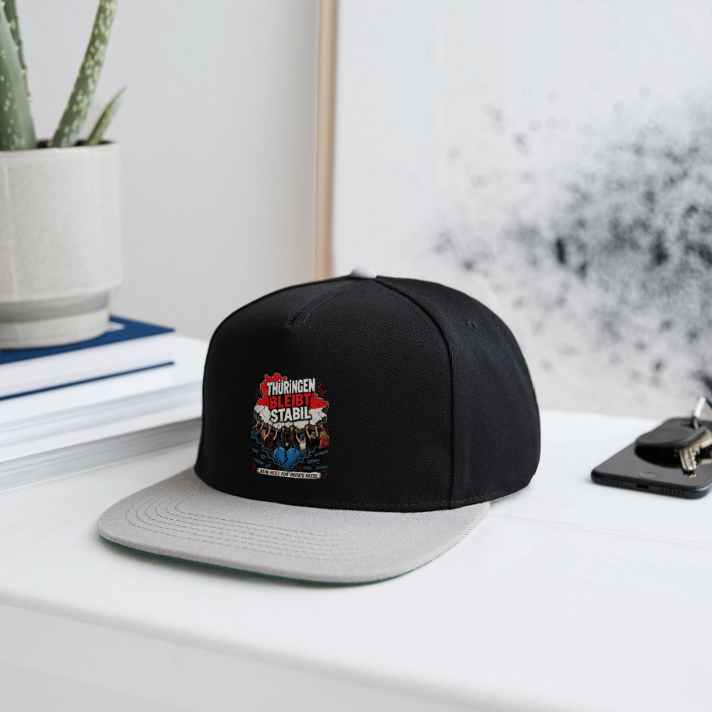 Thüringen bleibt stabil - Snapback Cap - Schwarz/Grau