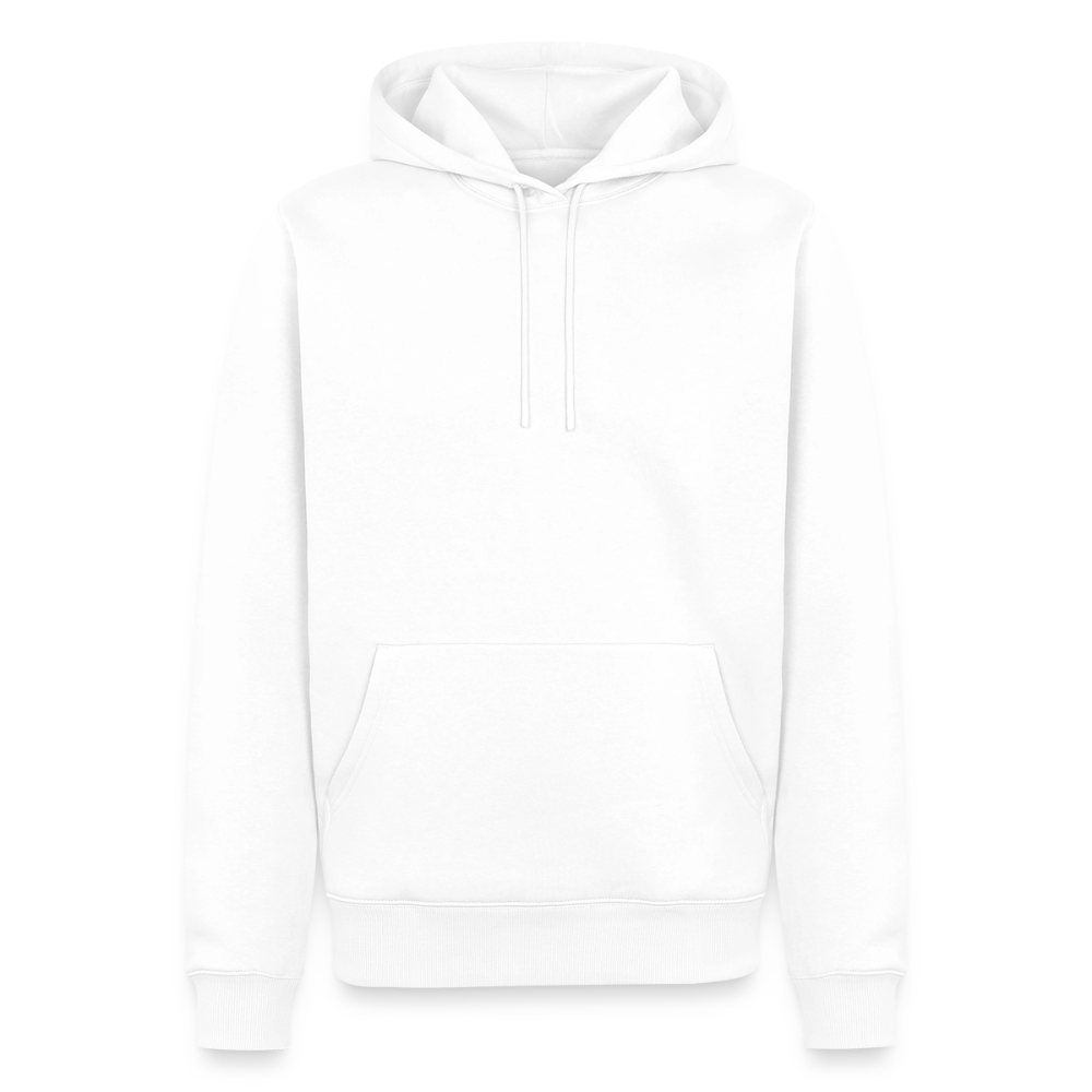 Männer Premium Regenbogen Einhorn Comic Hoodie – Statement Streetwear Unicorn zerstampft Helm – Bunter Oversize Hoodie - Weiß