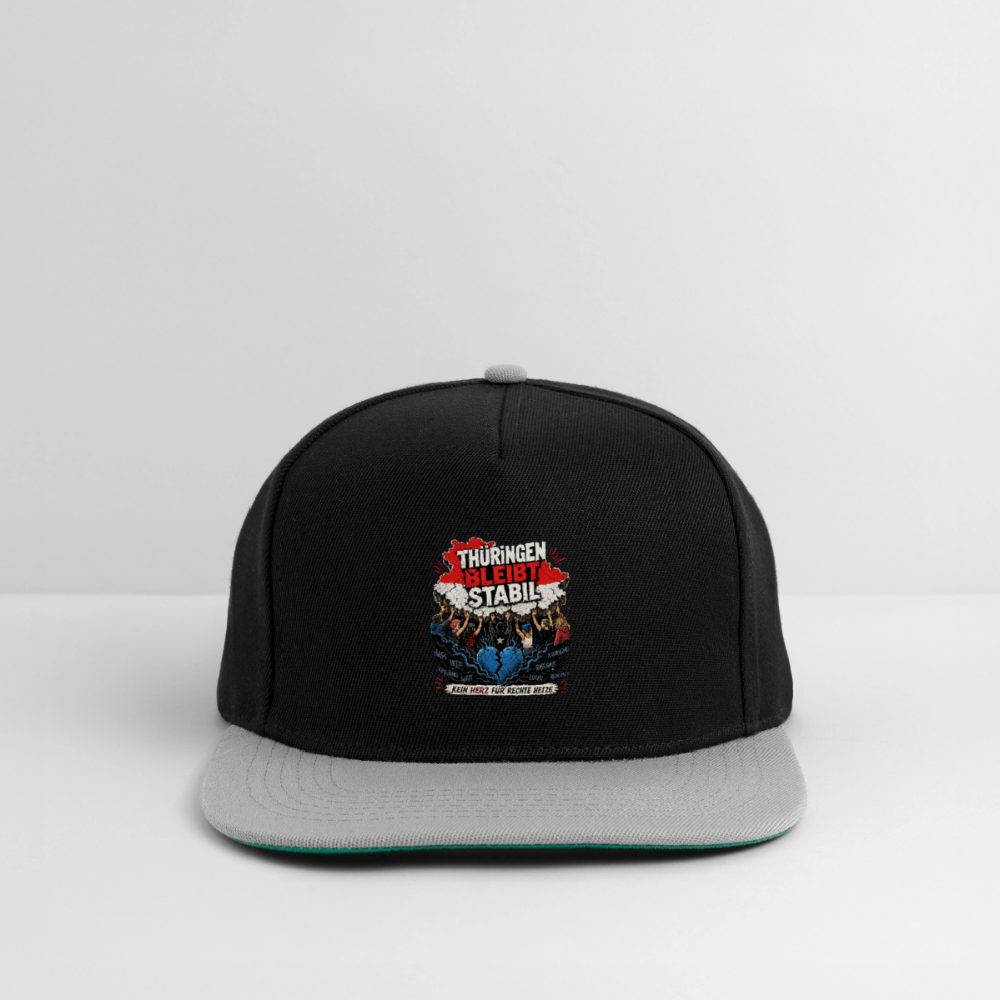 Thüringen bleibt stabil - Snapback Cap - Schwarz/Grau