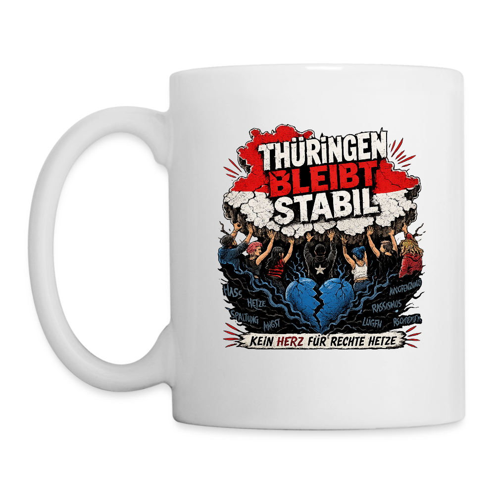 Thüringen bleibt stabil - Tasse - Weiß