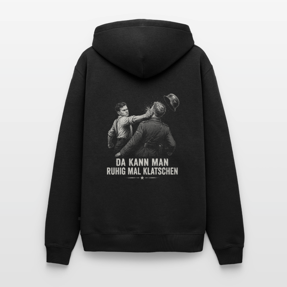 Da kann man ruhig mal klatschen - Männer Premium Hoodie - Schwarz