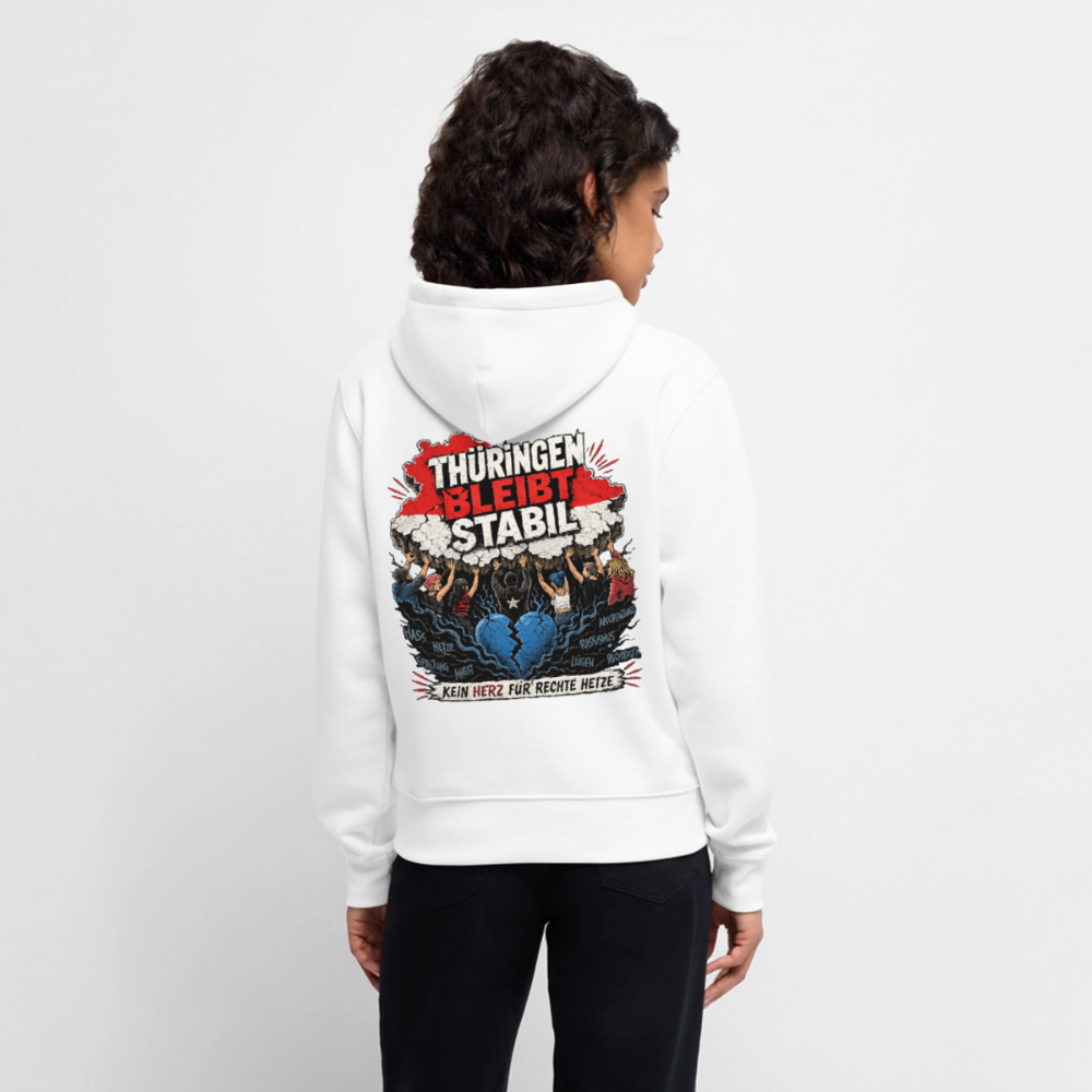 Thüringen bleibt stabil - Frauen Premium Hoodie - Weiß