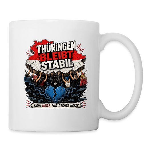 Thüringen bleibt stabil - Tasse - Weiß