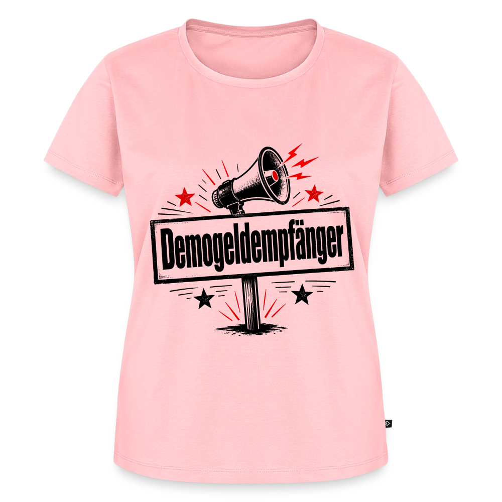 Frauen Demogeldempfänger T-Shirt - Satirisches Demo Shirt, politisches Statement Shirt, Protest Shirt  Premium T-Shirt - Rosa