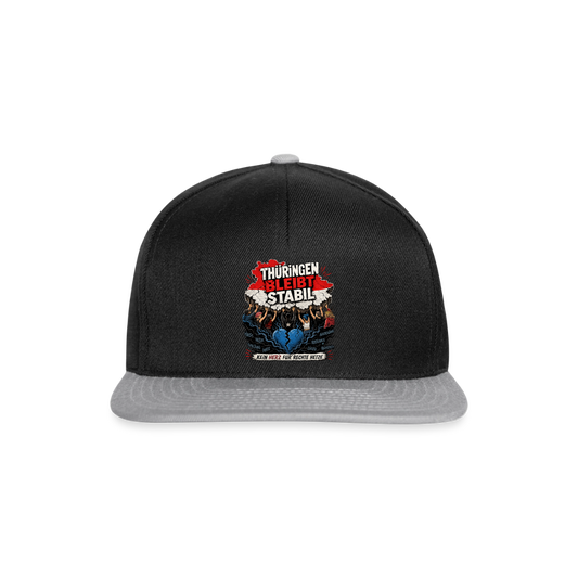 Thüringen bleibt stabil - Snapback Cap - Schwarz/Grau
