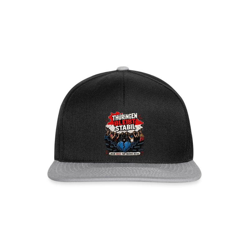 Thüringen bleibt stabil - Snapback Cap - Schwarz/Grau