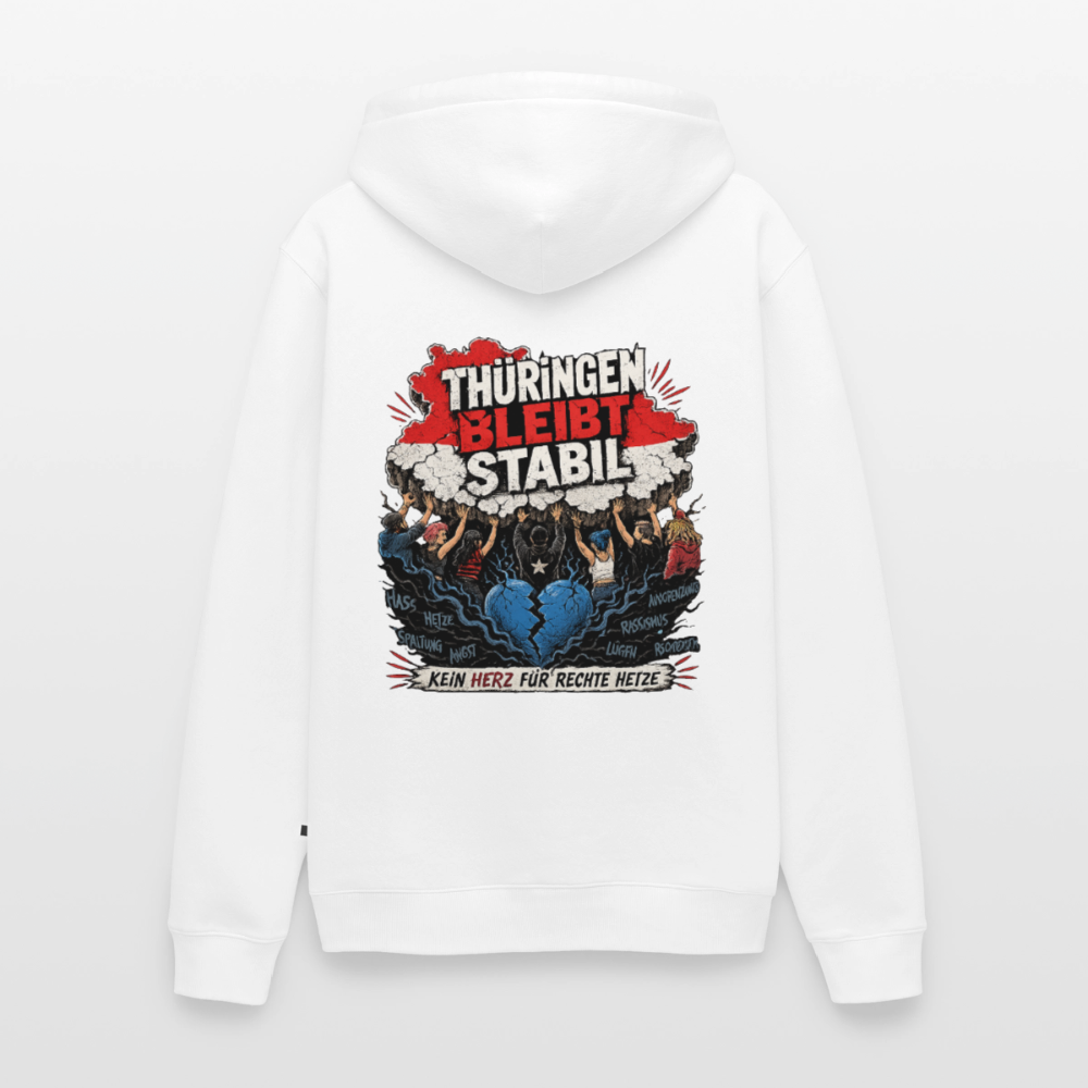 Thüringen bleibt stabil- weißer Männer Premium Hoodie - Weiß