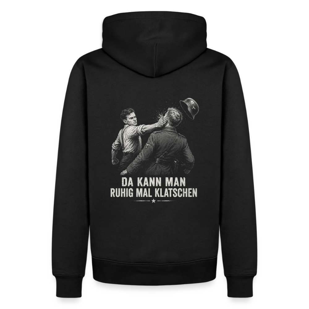 Da kann man ruhig mal klatschen - Männer Premium Hoodie - Schwarz