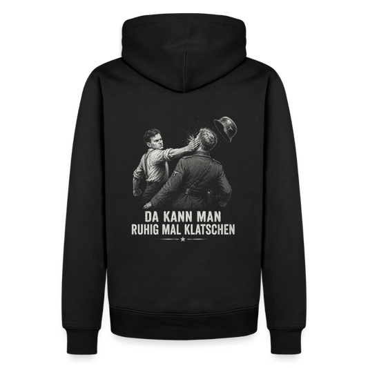 Da kann man ruhig mal klatschen - Männer Premium Hoodie - Schwarz