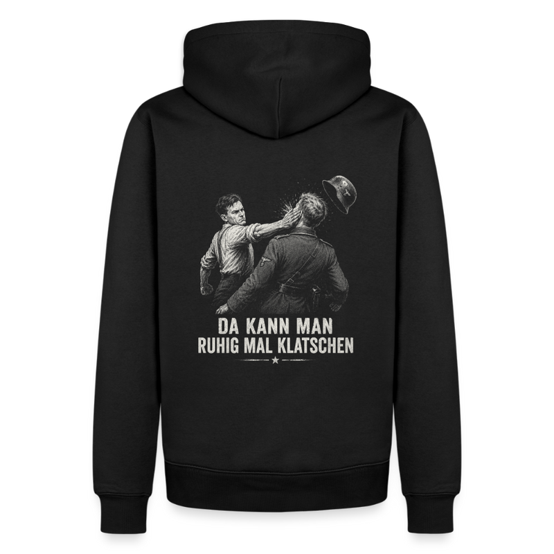 Da kann man ruhig mal klatschen - Männer Premium Hoodie - Schwarz