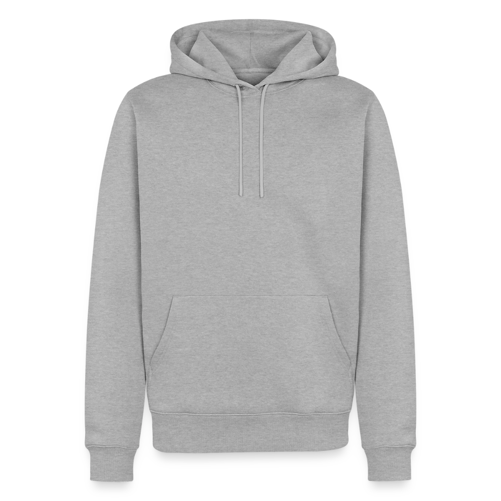 Männer Premium Regenbogen Einhorn Comic Hoodie – Statement Streetwear Unicorn zerstampft Helm – Bunter Oversize Hoodie - Grau meliert