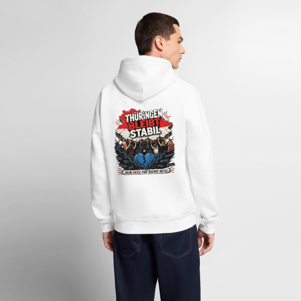 Thüringen bleibt stabil- weißer Männer Premium Hoodie - Weiß